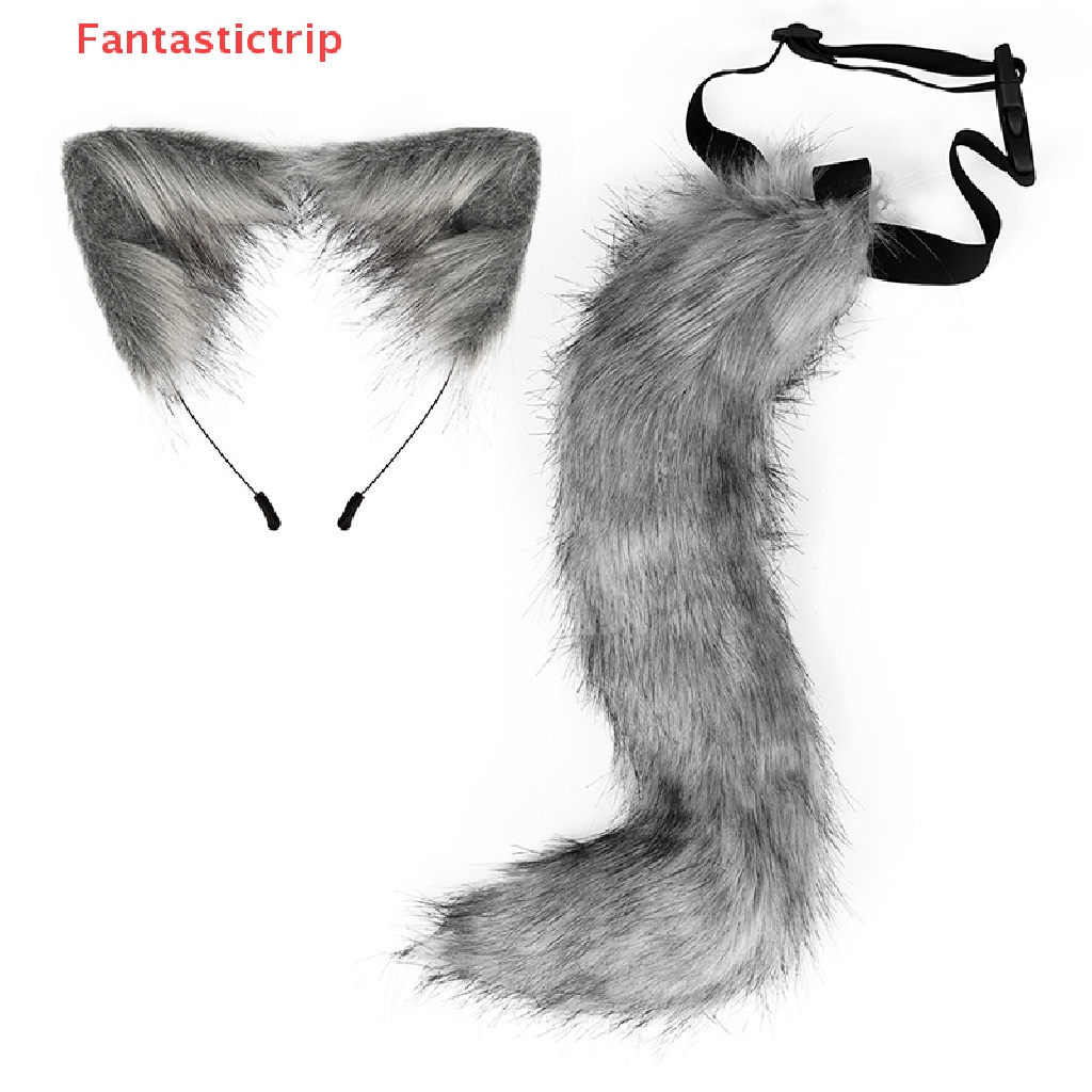 [Fantastictrip] Bộ Băng Đô Tai Mèo Nhồi Bông Phong Cách lolita Hóa Trang anime Mới