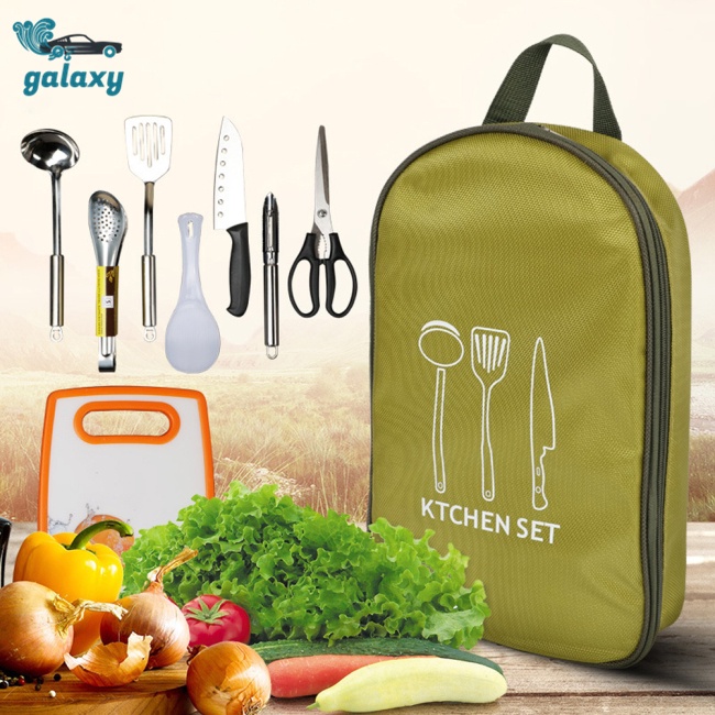 Galaxy Bộ 8 Dụng Cụ Nấu Ăn Ngoài Trời Tiện Dụng