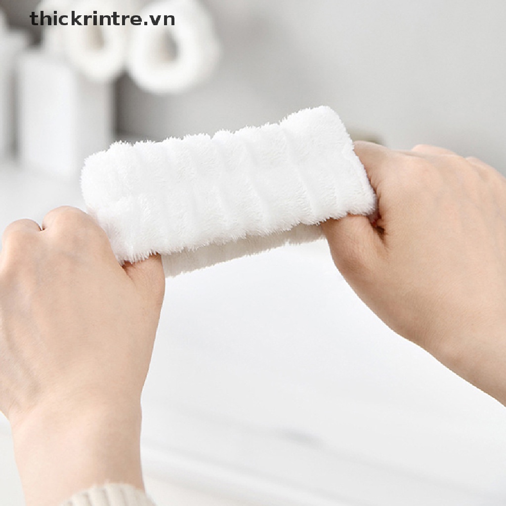 1 Cặp Băng Đeo Cổ Tay Thấm Hút Mồ Hôi Linh Hoạt Có Thể Tái Sử Dụng