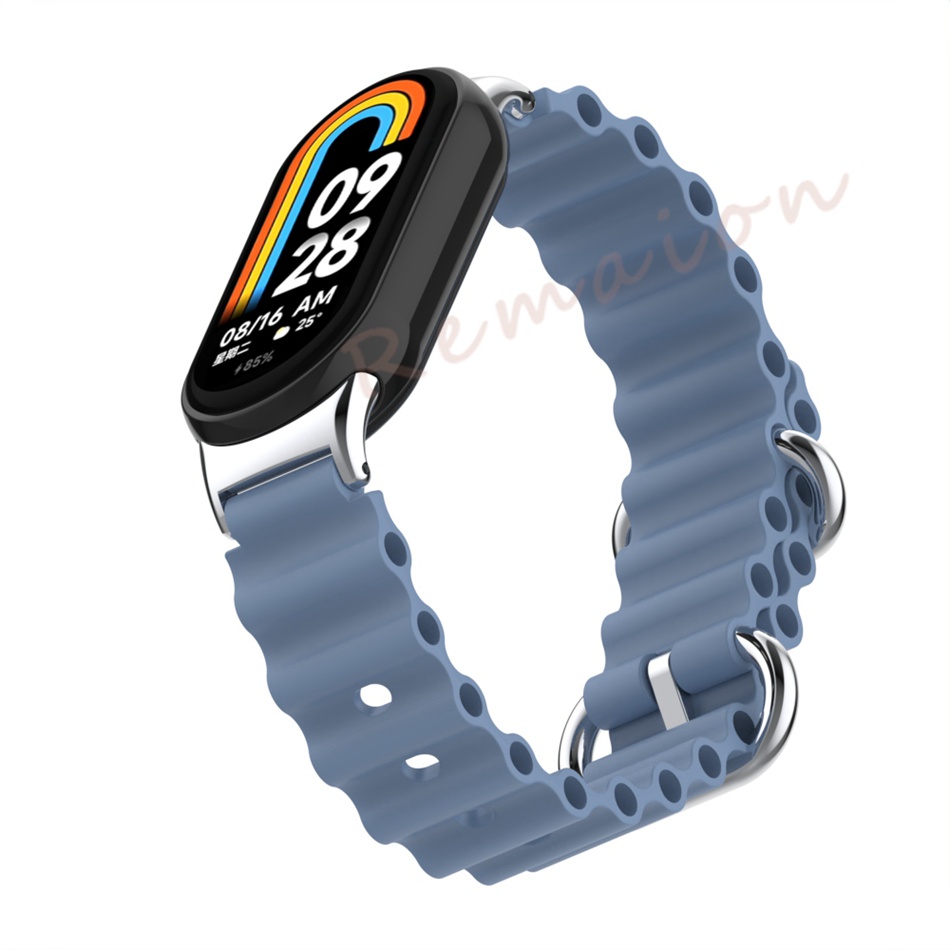 Dây Đeo Tay Thay Thế Bằng Silicon Mềm Màu Kẹo Cho Xiaomi Mi Band 8 Miband 8