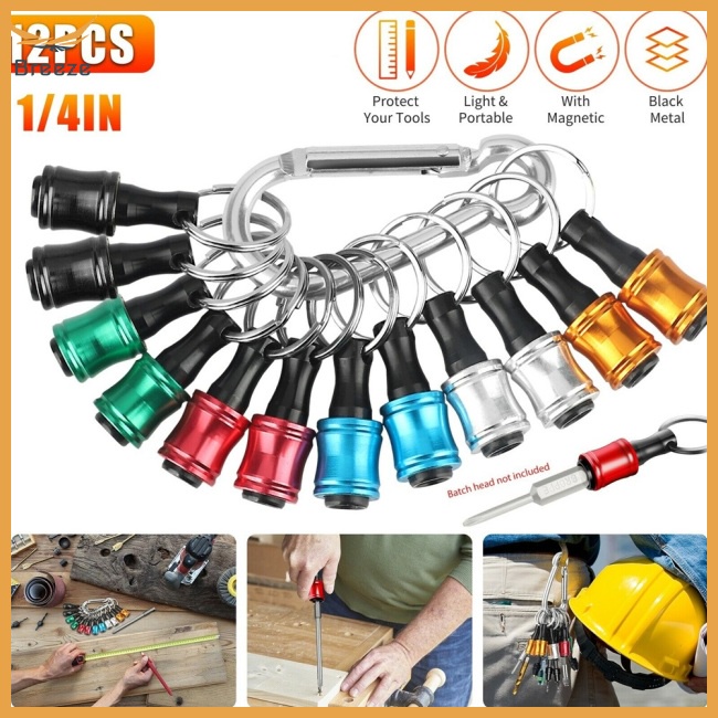 Bộ 12 Mũi Khoan Kim Loại 1 / 4 "Đầu Lục Giác Chống Ăn Mòn / Rỉ Sét Tháo Gỡ Nhanh Tiện Dụng