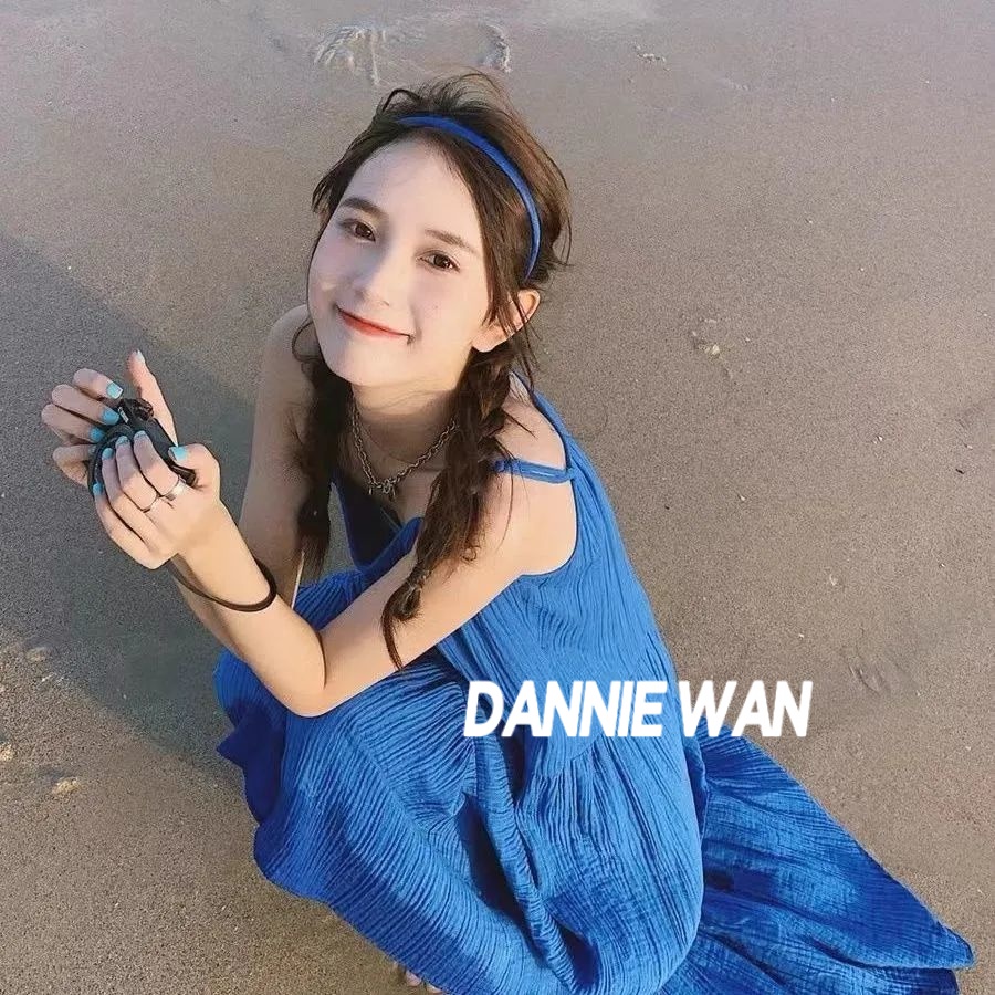 DannieWan  Đầm đầm body váy 2 dây váy thiết kế  Chic Korean Style Phong cách Beautiful A22M14M 36Z230909