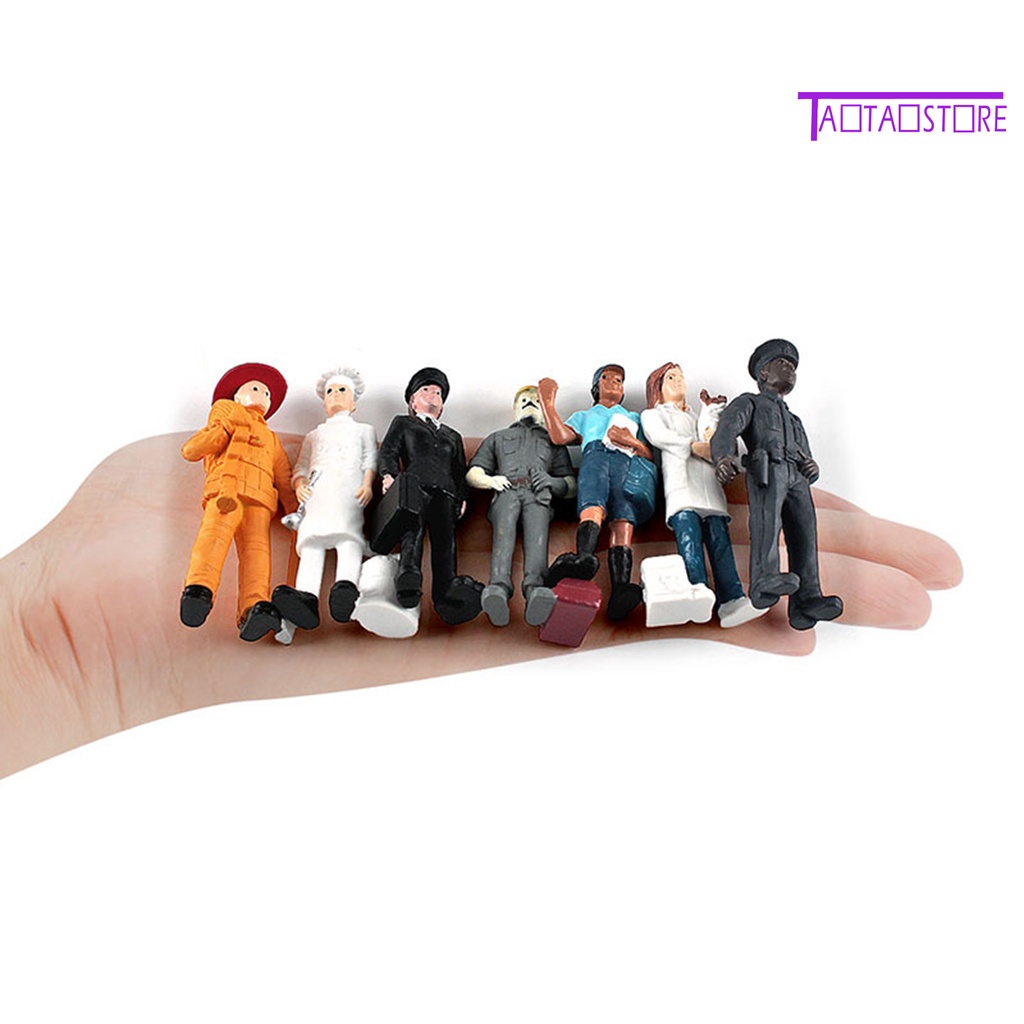 Set 7 Mô Hình Mô Phỏng Người Cảnh Sát / Người Cảnh Sát Trang Trí Tiểu Cảnh
