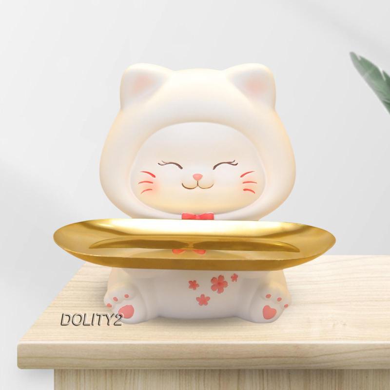 [Dolity2] Khay Đựng Chìa Khóa Điêu Khắc Hình Động Vật Bằng Nhựa Resin Cho Văn Phòng