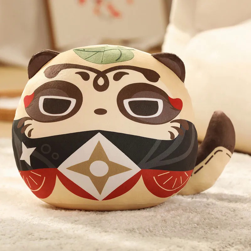 ★Genshin Impact★Gối Nhồi Bông Hình Bánh Bao Hai Chiều Phong Cách Ninja Dễ Thương