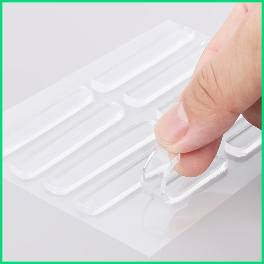 Set 10 Dải Dán Bảo Vệ Tường / Tay Nắm Cửa Trong Suốt Chống Sốc Không Để Lại Dấu Vết
