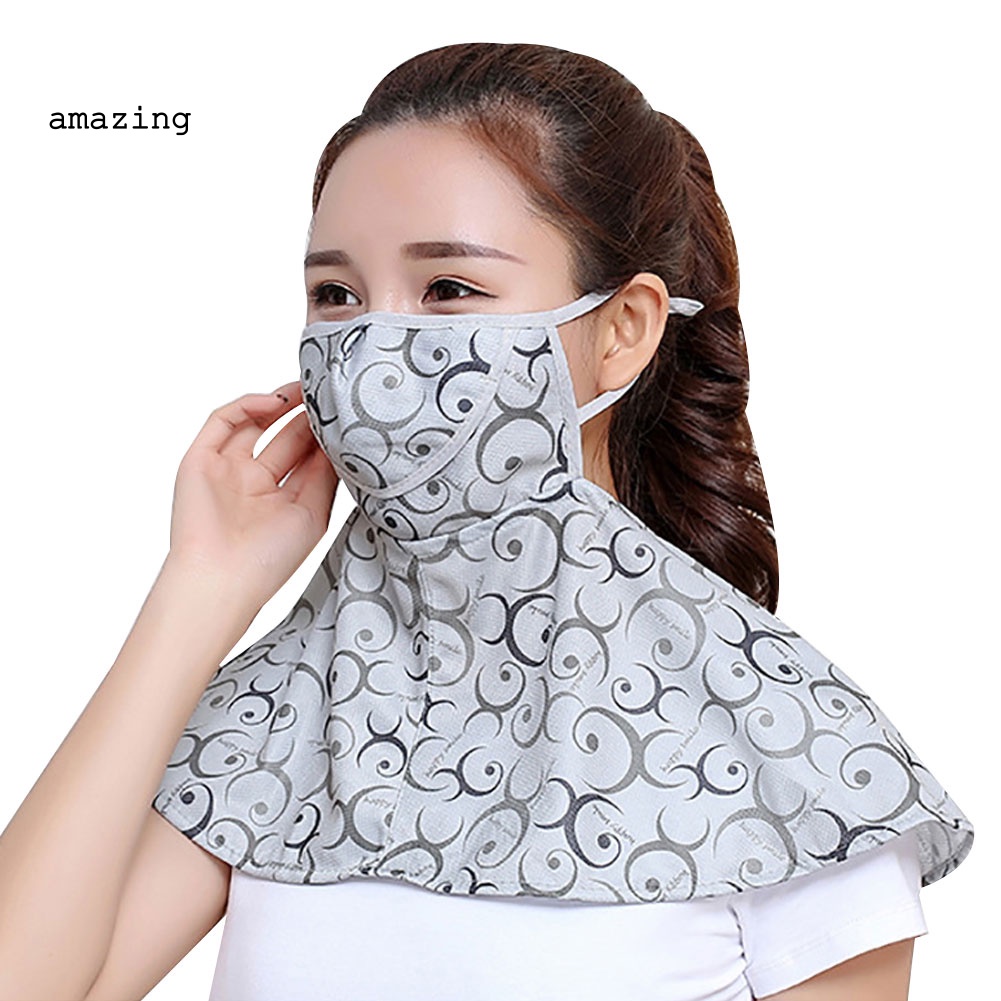 Khẩu Trang Chống Nắng Thoáng Khí Bảo Vệ Cổ Dùng Khi Đi Xe Đạp Ngoài Trời