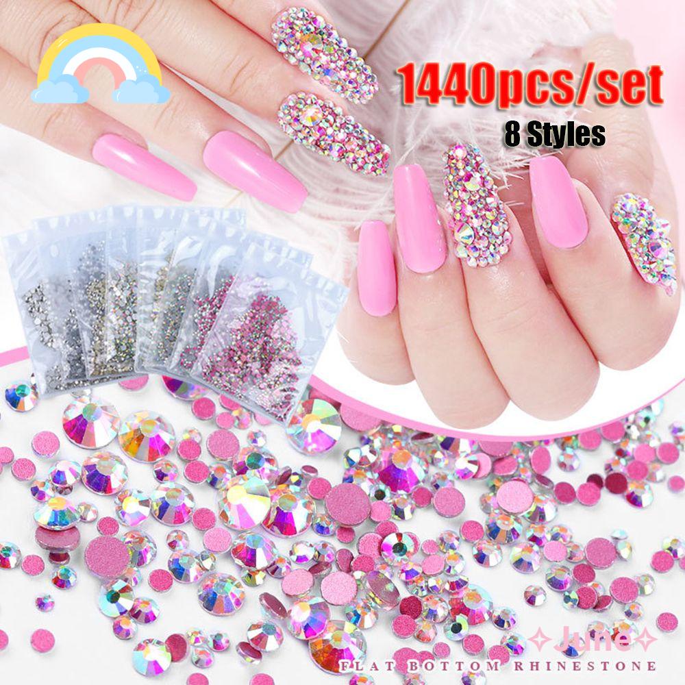 [Hàng mới về] Túi 1440 hạt đá 3d trang trí móng nghệ thuật