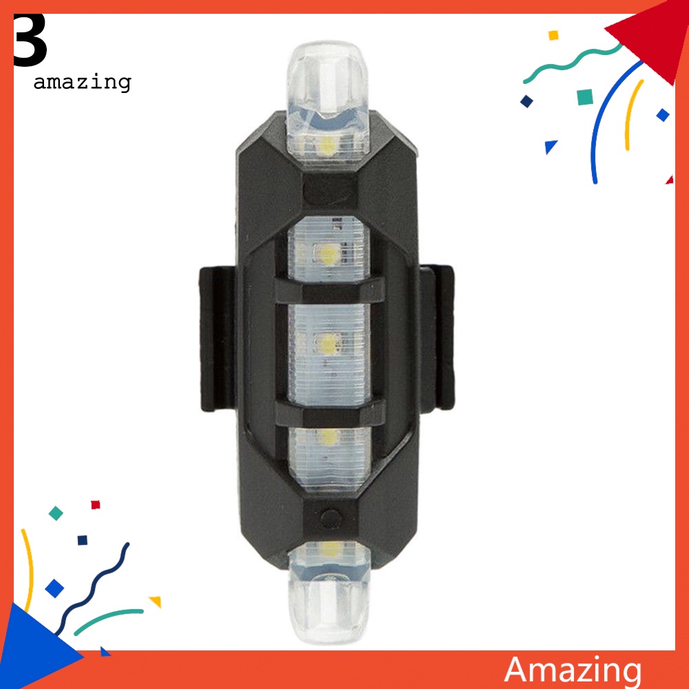 Đèn LED 5 Bóng Cảnh Báo An Toàn Gắn Đuôi Xe Đạp