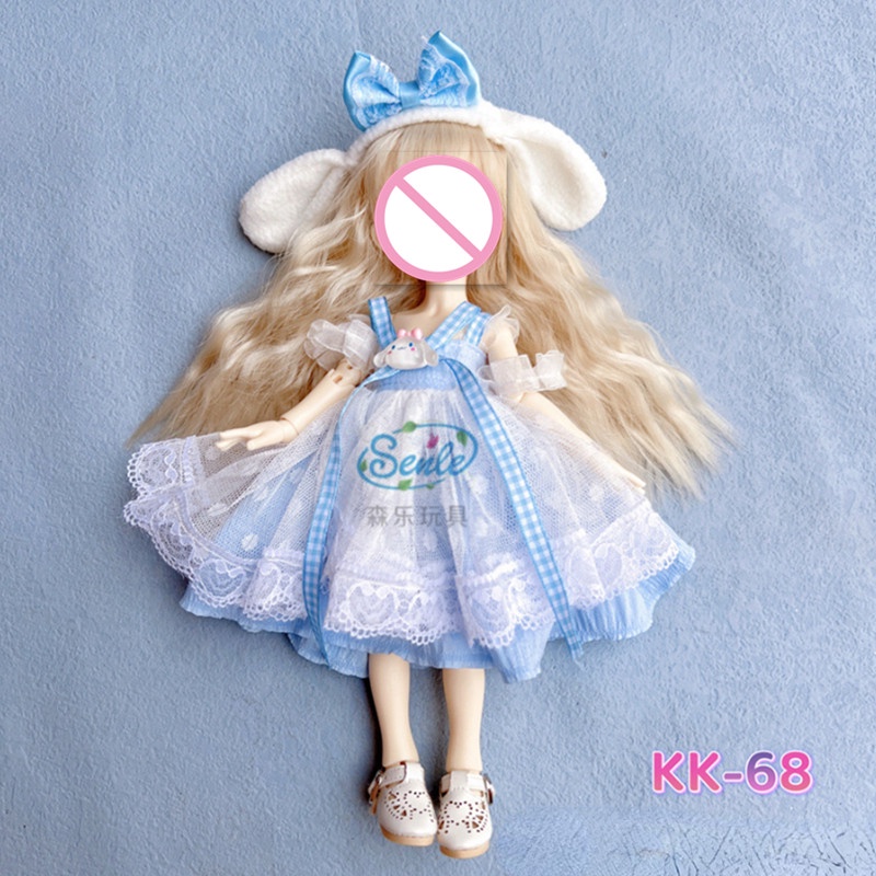 Bộ Đầm Thời Trang Cho Búp Bê 30cm BJD