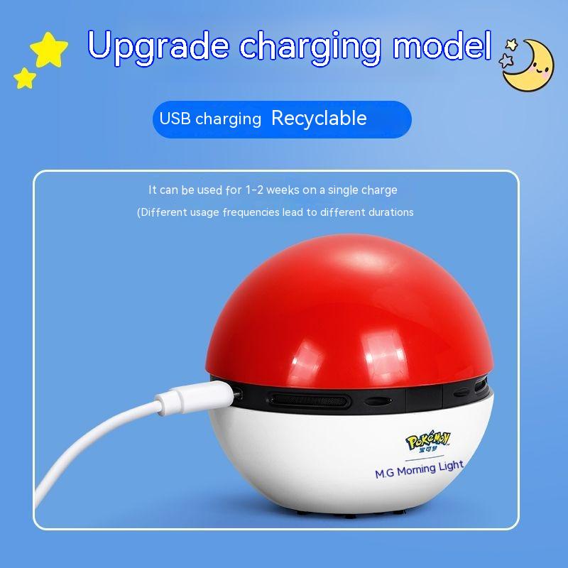 Máy Hút Bụi Để Bàn Làm Sạch Cho Học Sinh / Bàn Phím / Crumbs / Bút Chì Hình Quả Bóng Pokemon Poke Ball QQWA
