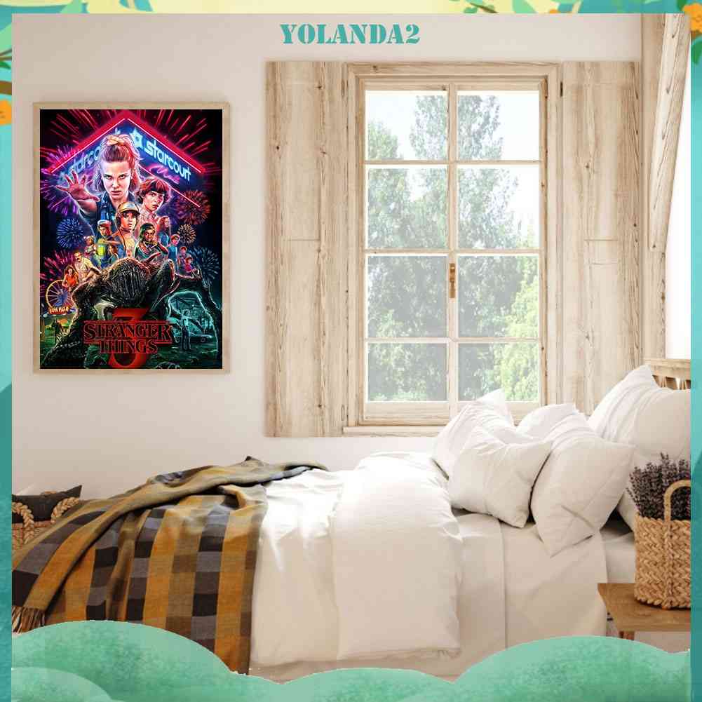 Tranh Đính Đá Kim Cương Toàn Bộ Tròn In Hình Phim Stranger Things