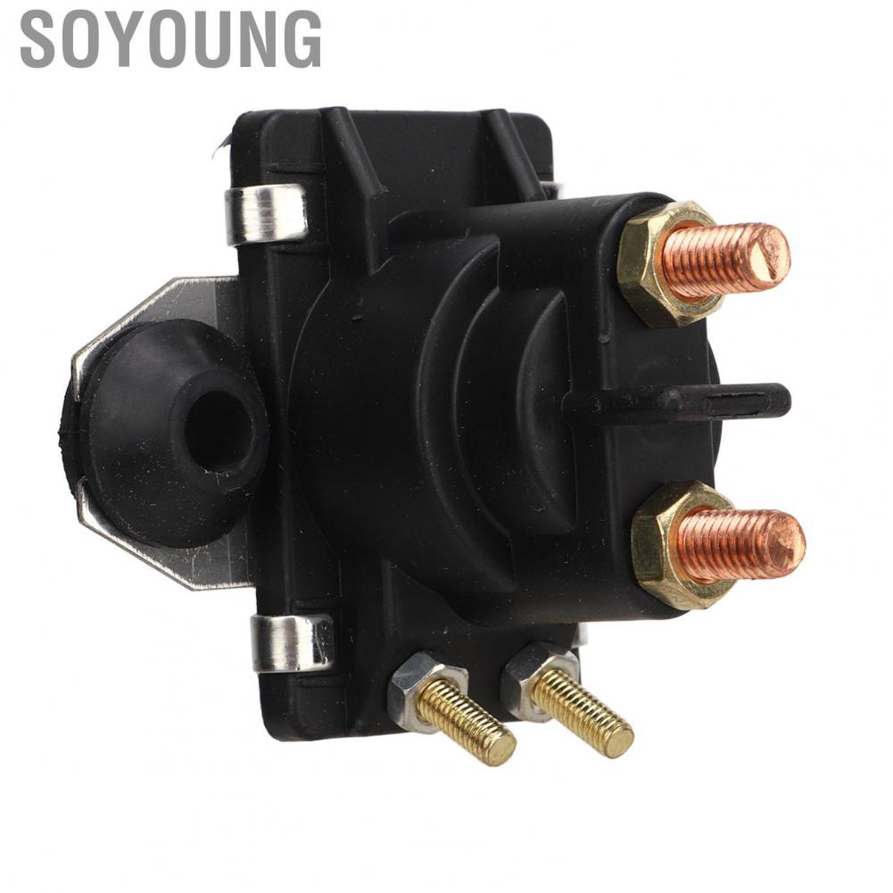 Soyoung Solenoid Relay Switch  Stable Performance 12V 4 Terminals 89 818997A2  for Marine 20‑90HP Engine