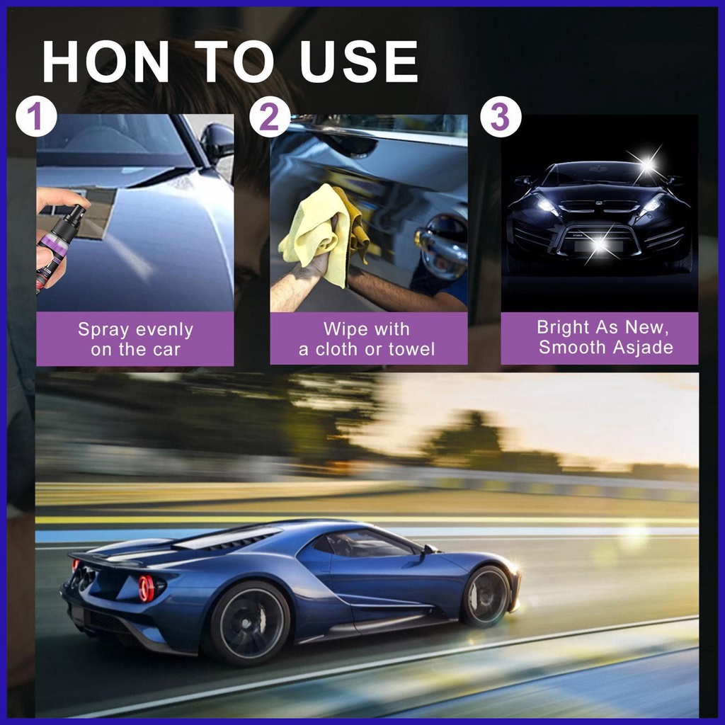 Bộ Dụng Cụ Phủ Gốm Sửa Chữa Xe Hơi Nhanh Chóng 3 Trong 1