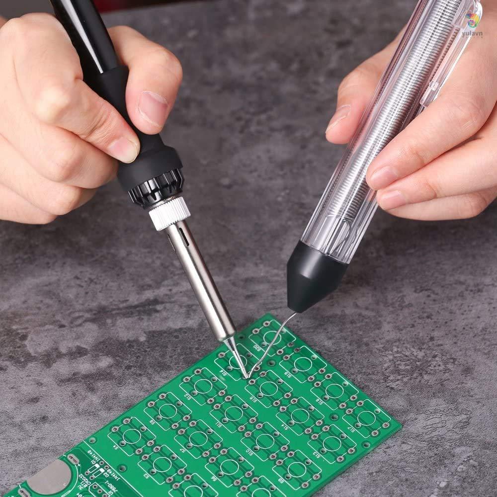 Bộ Dây Hàn 60W 14 Trong 1 Có Thể Điều Chỉnh Nhiệt Độ Kèm Công Tắc ON / OFF 5 Đầu Hàn