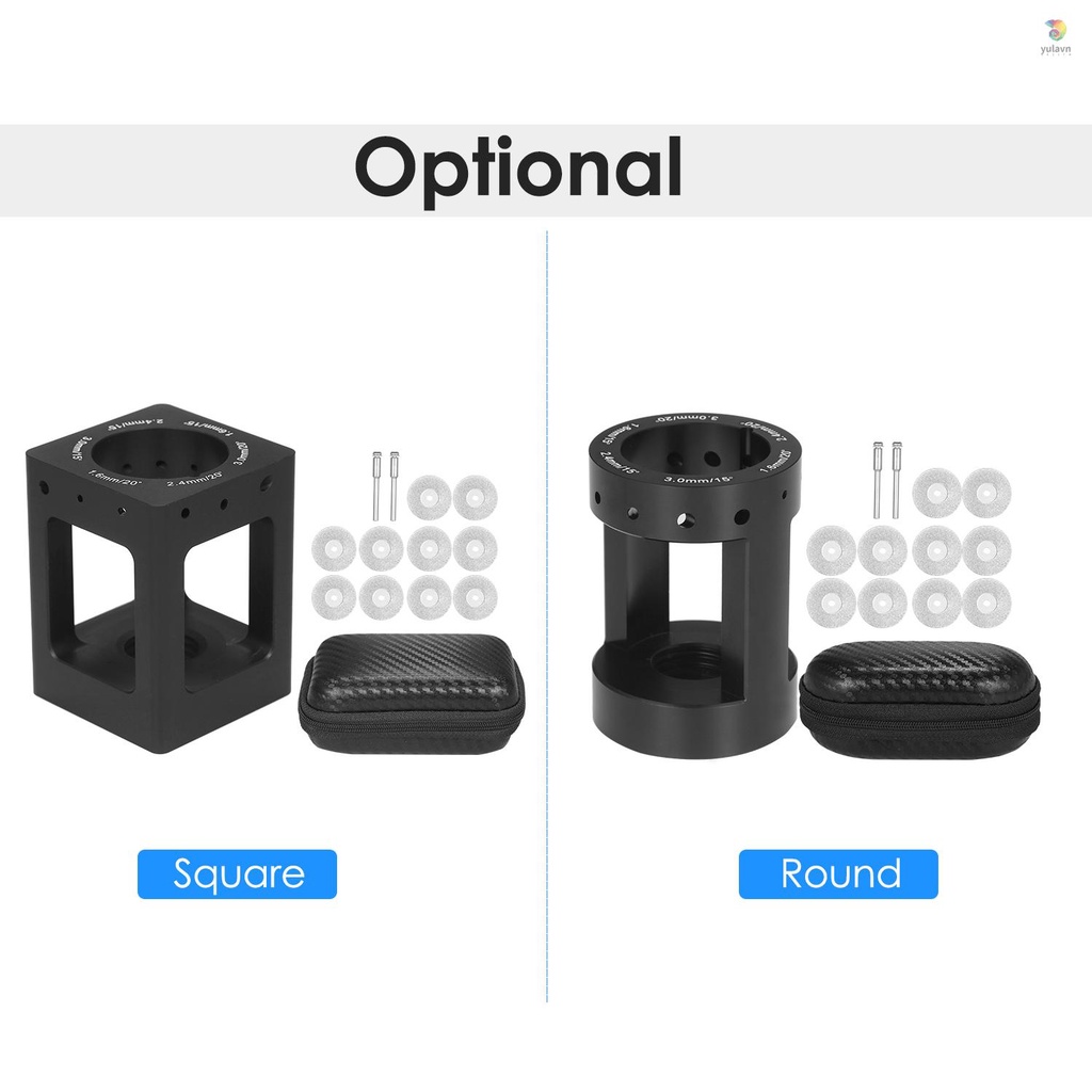 Dụng Cụ Mài Điện Cực Vonfram Vonfram Với 10 Bánh Xe Kim Cương Kèm 2 Túi Đựng