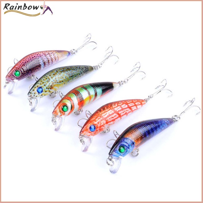 Mồi Câu Cá Giả Bằng Nhựa Cứng Mắt 3D 7cm 8.2g