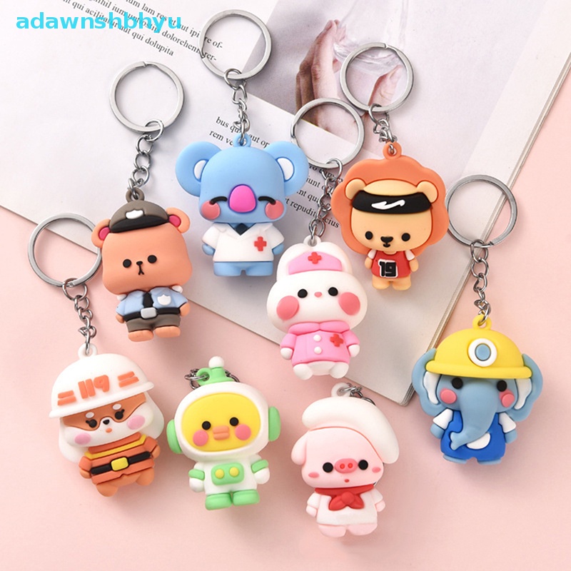 Móc Khóa Nhựa Mềm Hình Búp Bê Hoạt Hình Ba Chiều Sáng Tạo adawnshbhyu