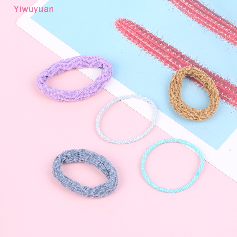 Bộ 50 / 20 / 30 Dây Thun Buộc Tóc Nhiều Màu Sắc