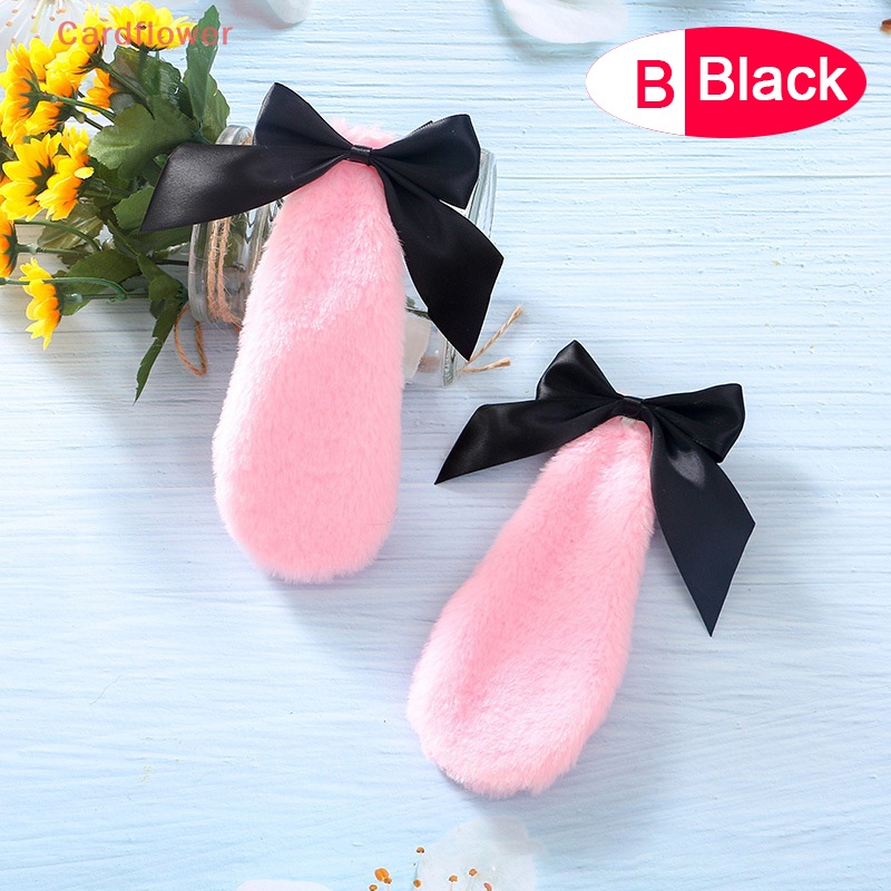 Kẹp Tóc Nơ Hình Thỏ Bông Phong Cách Lolita Mới