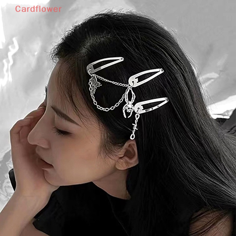 Kẹp Tóc Chuỗi Xích Kim Loại Thời Trang Cho Nữ