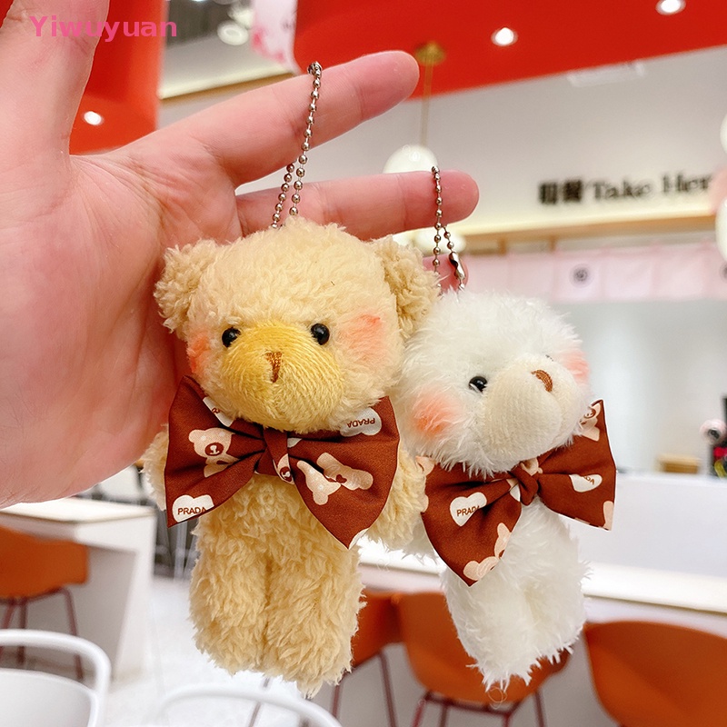 < Yiwuyuan > Móc Điện Thoại / Chìa Khóa / Túi Xách Hình Gấu Bông Thủ Công DIY Đáng Yêu Mới