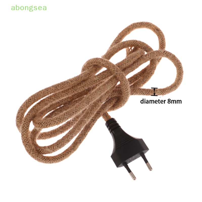 Dây Cáp Nối Nguồn Điện Hai Đầu Tròn Phích Cắm EU Cổ Điển Bongsea Trang Trí Cho Lighg