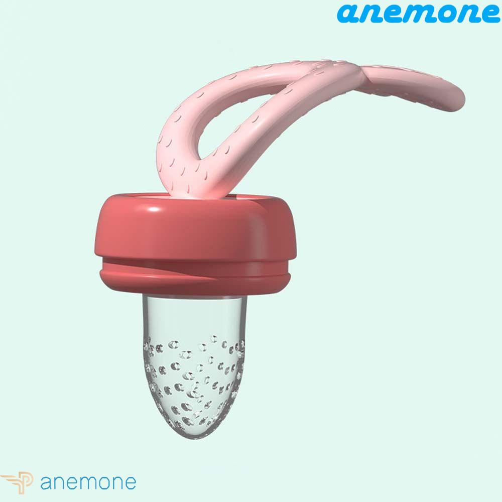 Dụng Cụ Ăn Dặm Trái Cây Có Tay Cầm Bằng Silicon Hình Hươu Hoạt Hình Dễ Thương Cho Bé