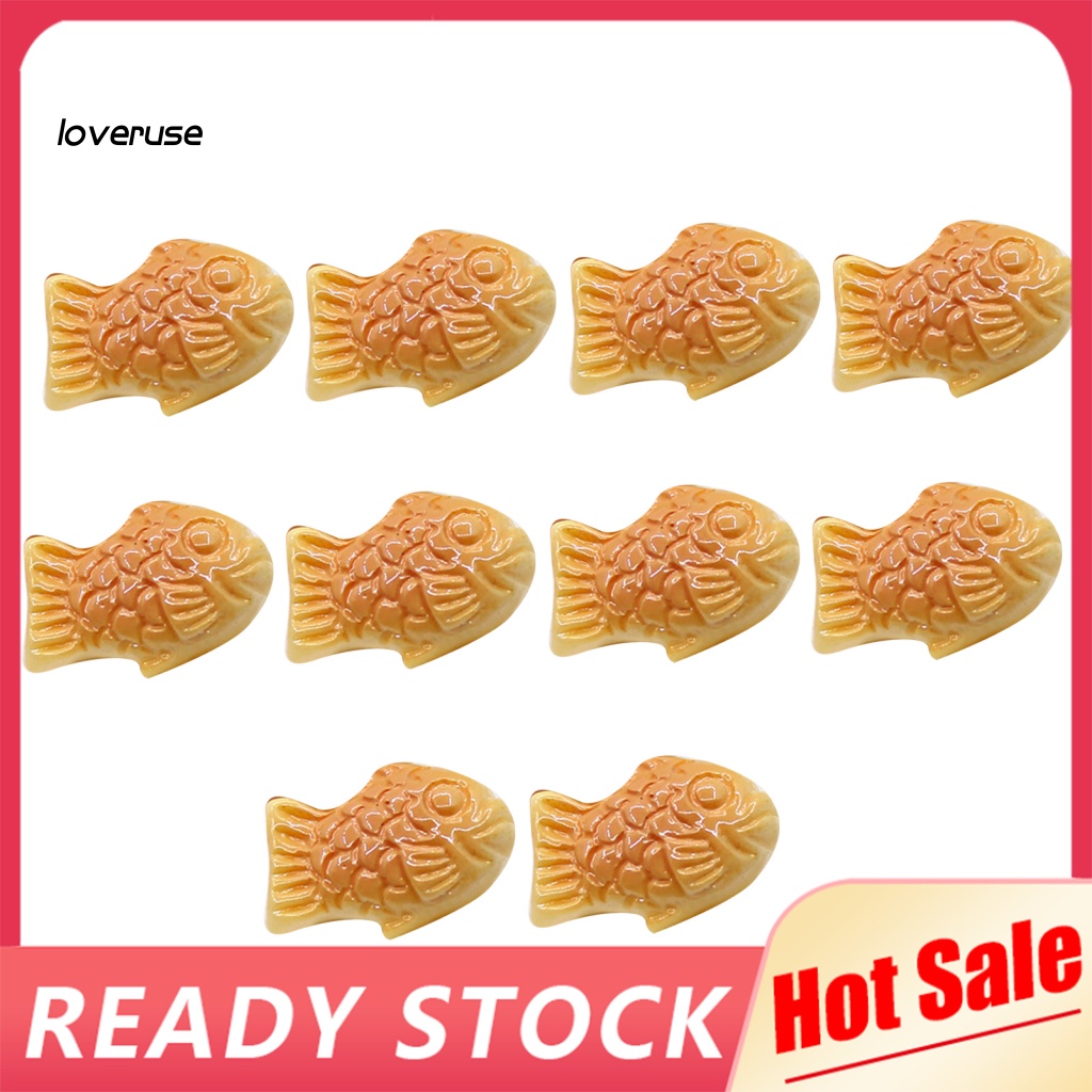 Set 10 Mô Hình Bánh Quy Và Cá Mini Trang Trí Nhà Búp Bê