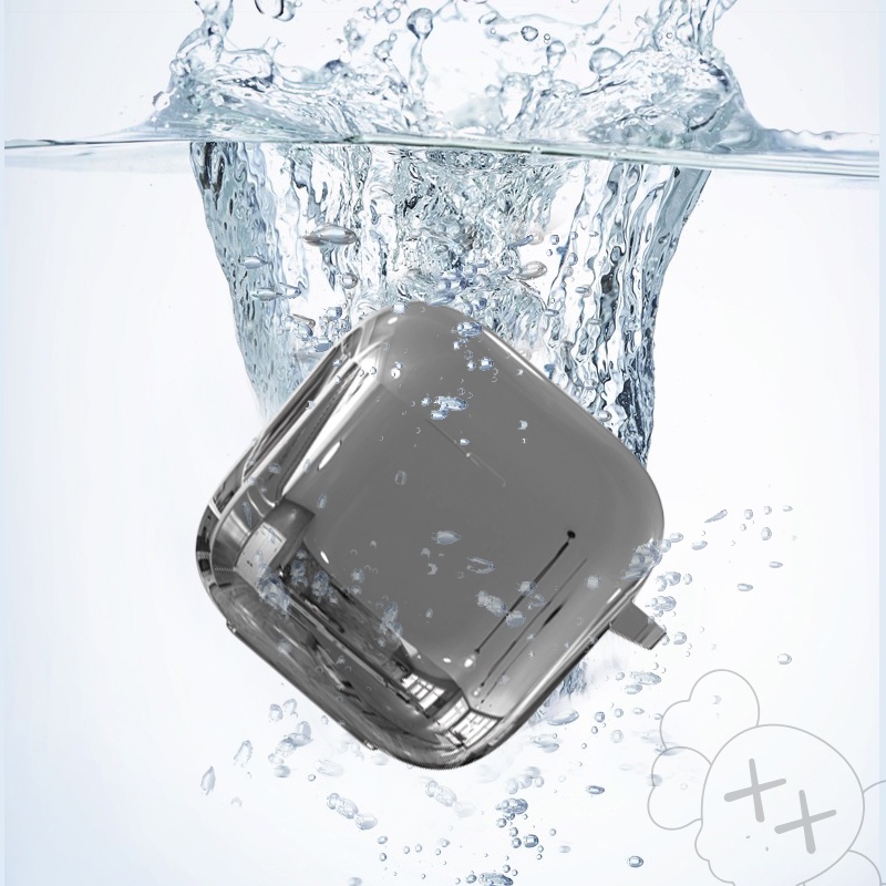 Vỏ Bảo Vệ Hộp Sạc Tai Nghe Redmi buds3 Bằng TPU Mềm Mạ Điện + Dây Đeo Chống Sốc Đơn Giản