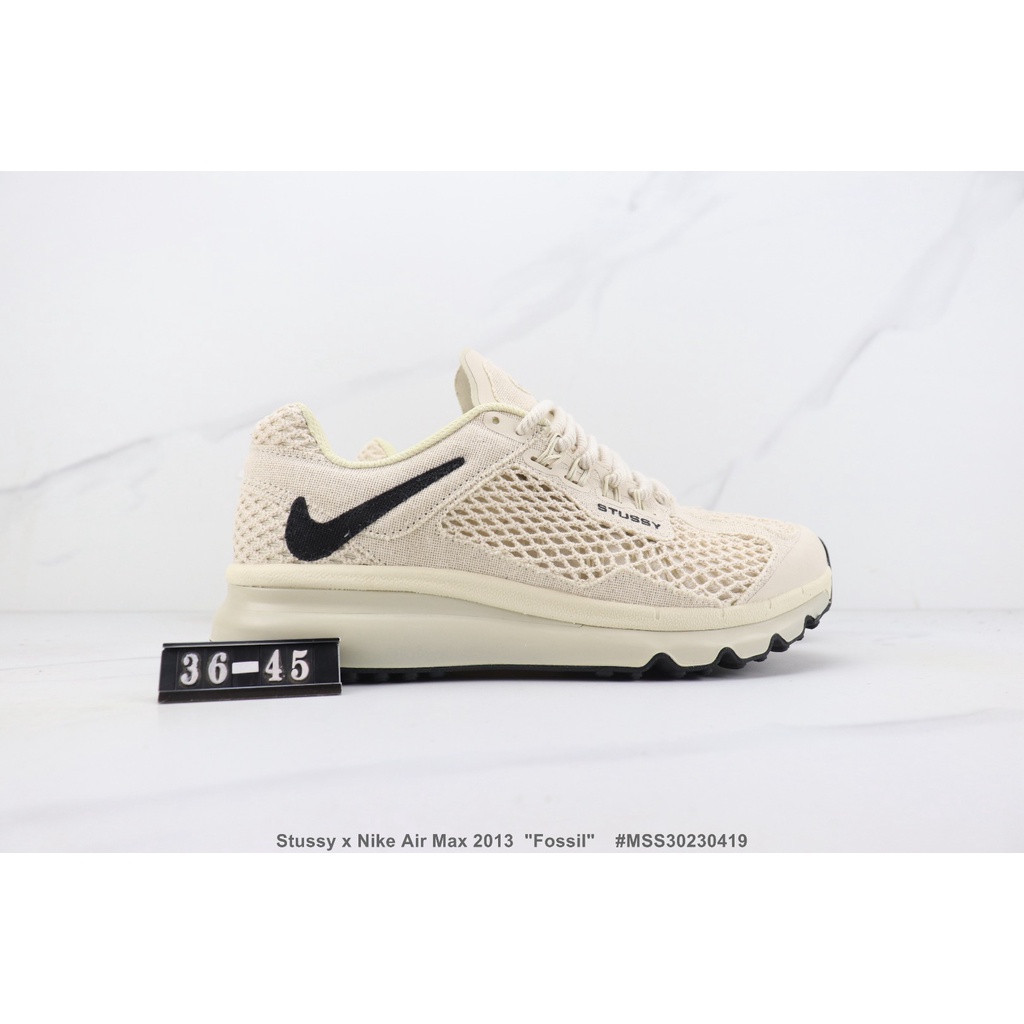 Giày Thể Thao Đệm Khí Phối Lưới Thoáng Khí Thời Trang Stussy x NK Air Max 2013 36-45