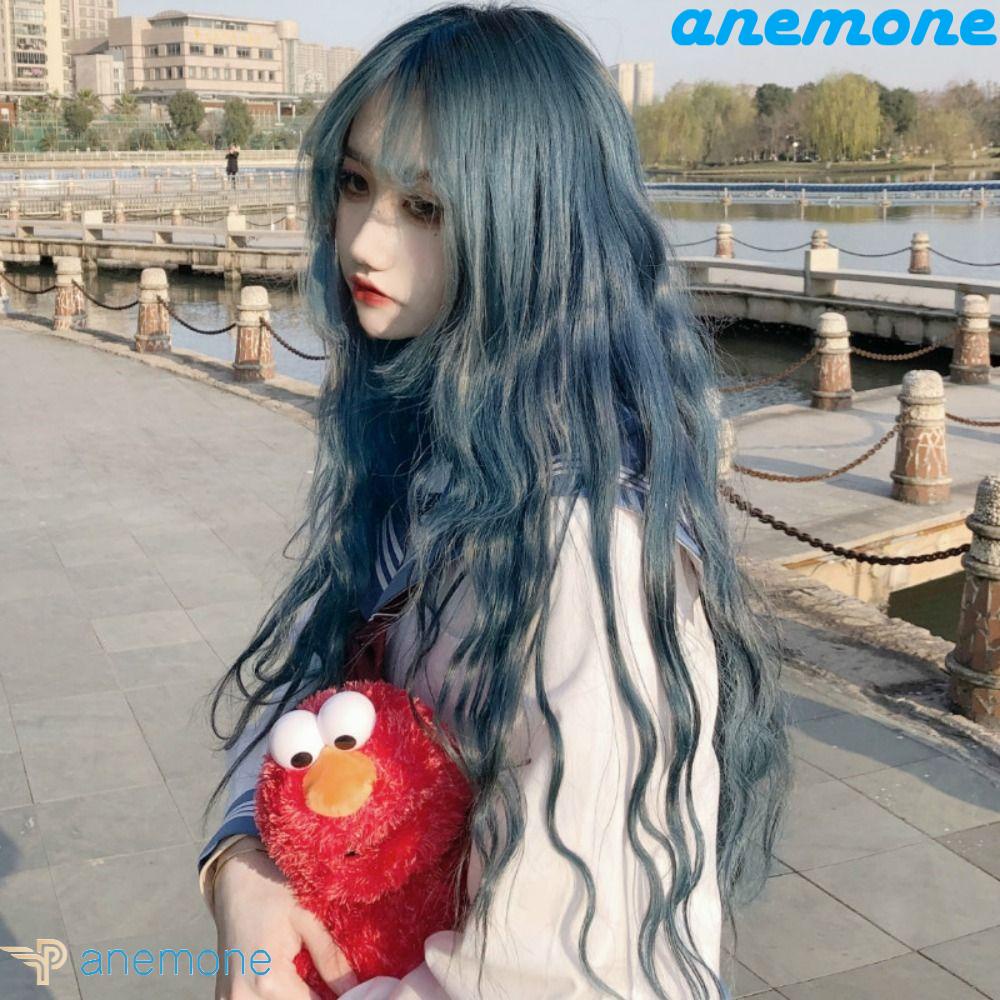 Bộ Tóc Giả Xoăn Dài Bằng Sợi Tổng Hợp Mềm Chịu Nhiệt Cao Hóa Trang Nhân Vật Nữ Anime Lolita