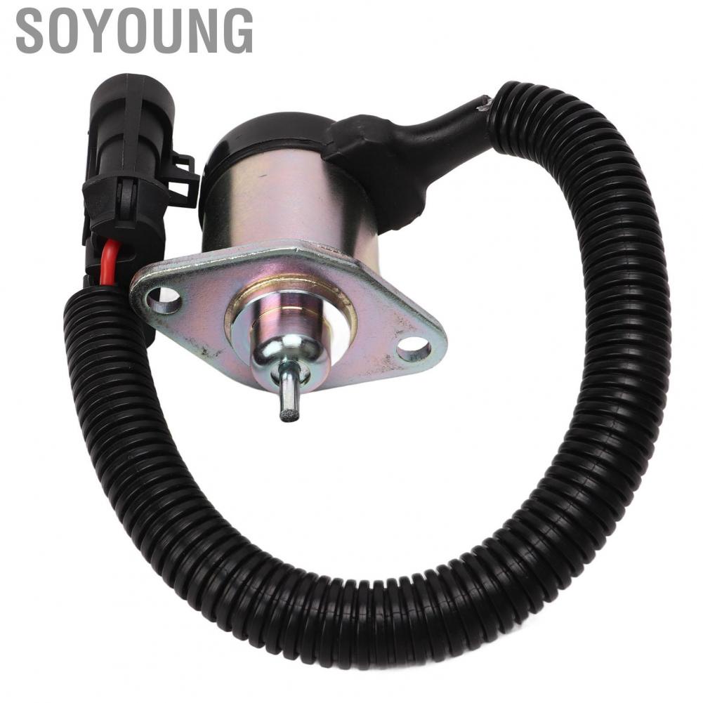 Soyoung Fuel Shut Off Solenoid  Anti Aging Heavy Duty High Sensitivity 1G577 60010 for Skid Steer
