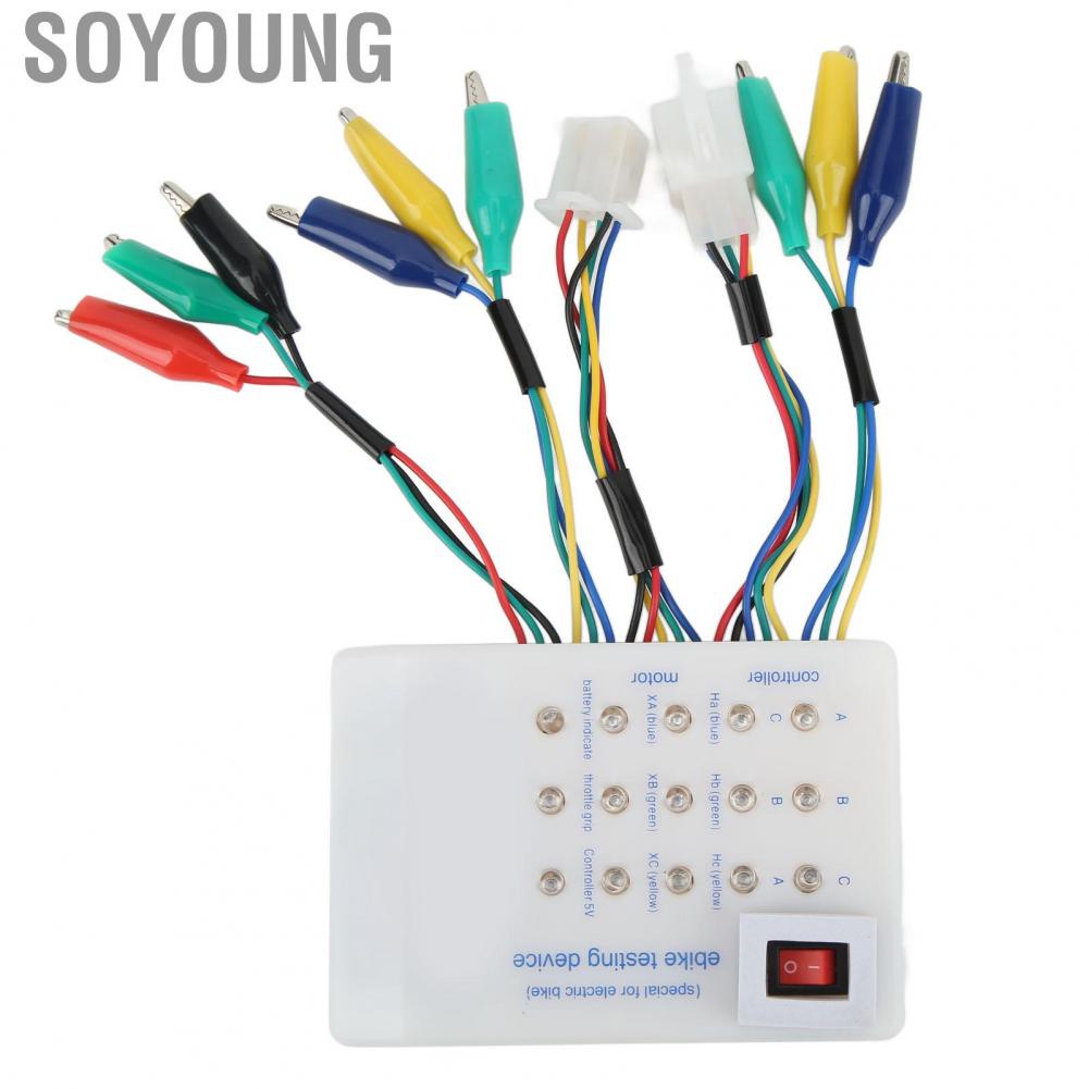 Soyoung Scooter Brushless  Controller Tester  Compact Size Brushless  Controller Tester Angle Discrimination Lightweight Phase Sequence ABC  for Electric Bike
