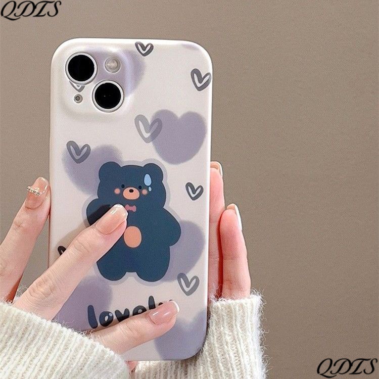 Ốp Điện Thoại Cứng Họa Tiết Hoạt Hình Chú Gấu Kiểu Graffiti Cho iPhone137 11 8p max Z1PA 14pro