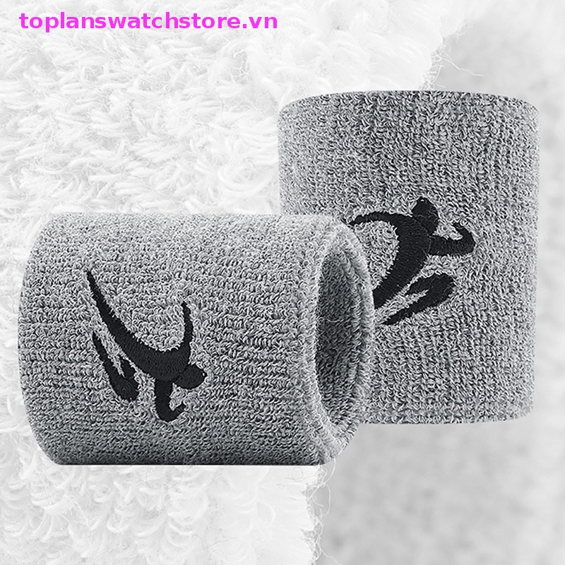 Băng Quấn Bảo Vệ Cổ Tay Thấm Hút Mồ Hôi Chất Liệu Cotton Nhiều Màu Sắc Unisex