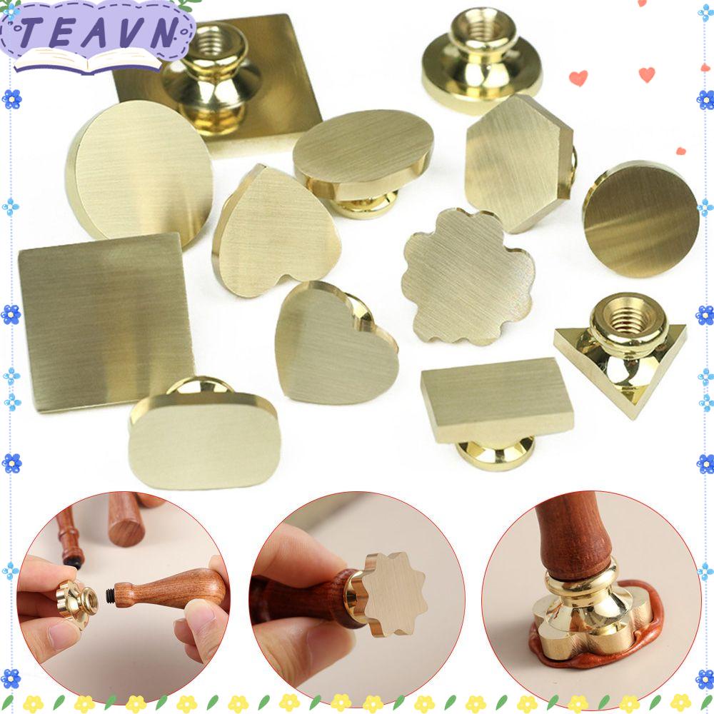 Con Dấu Đóng Sáp Niêm Phong Thiệp Cưới / Giáng Sinh Đầu Đồng Hình Trái Tim Cổ Điển