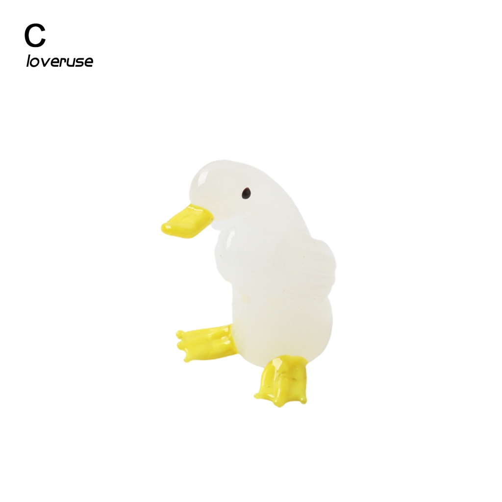 Mô Hình Ngỗng Bằng Kính Thủ Công Mini Sáng Tạo Trang Trí Nhà Cửa