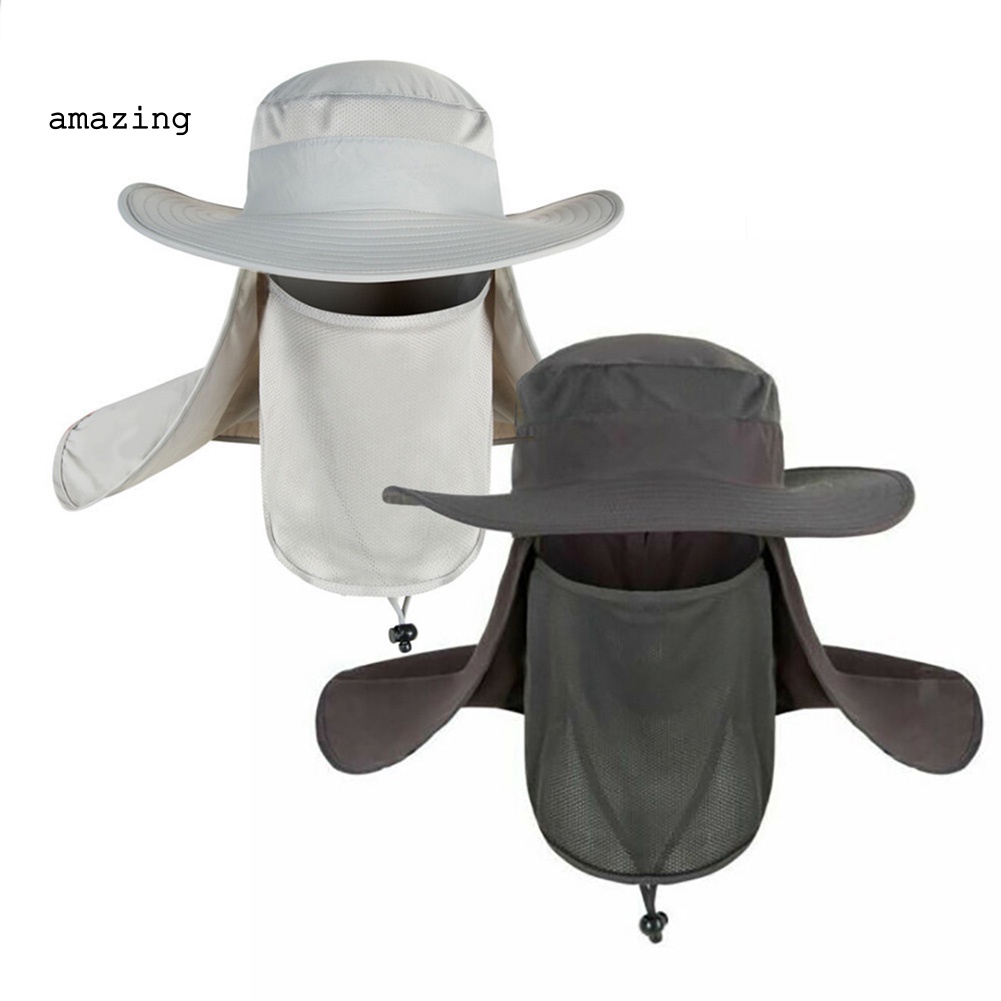 Mũ Câu Cá Vành Rộng Unisex Chống Tia UV Có Thể Tháo Rời