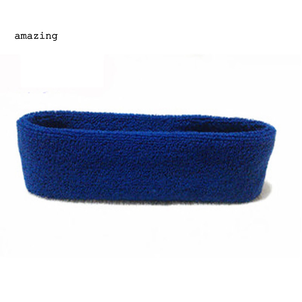 Băng Đô Thể Thao Unisex Co Giãn Màu Trơn Dành Cho Tập Yoga Gym