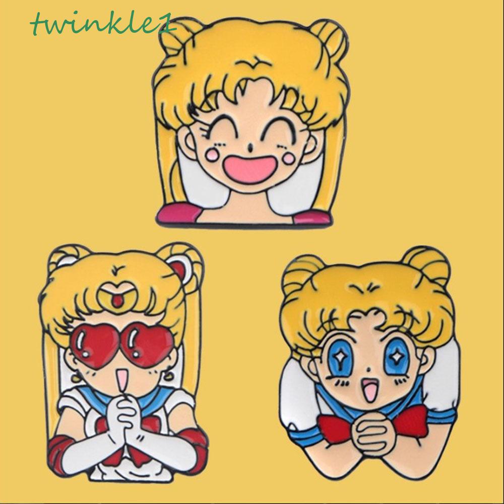 Trâm Cài Áo Hình Thủy Thủ Mặt Trăng Dễ Thương