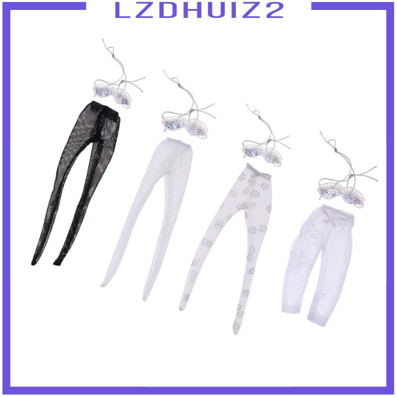 [Lzdhuiz] Bộ Đồ Lót Cho Búp Bê Gồm Áo + Quần Short Phối Ren