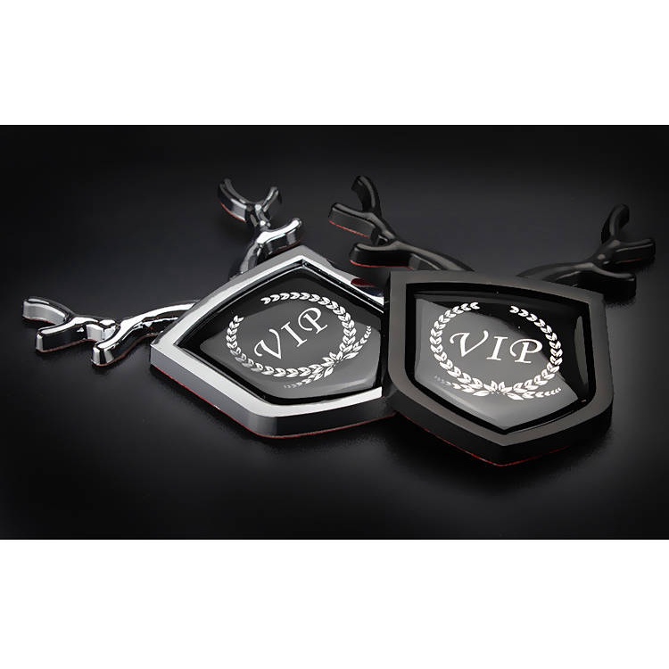 Mg Mg6 Zs Hs Gt Mg 5 Scratch Personality 3d Car Logo Antlers Side Seam Label Metal Bumper Stickers Decorative Sticker Label eONM