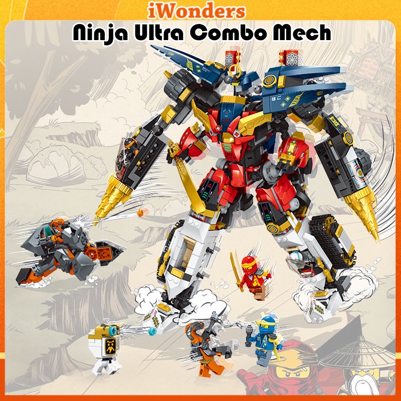 Bộ Đồ Chơi Lắp Ráp Mô Hình Nhân Vật Ninja 4 Trong 1