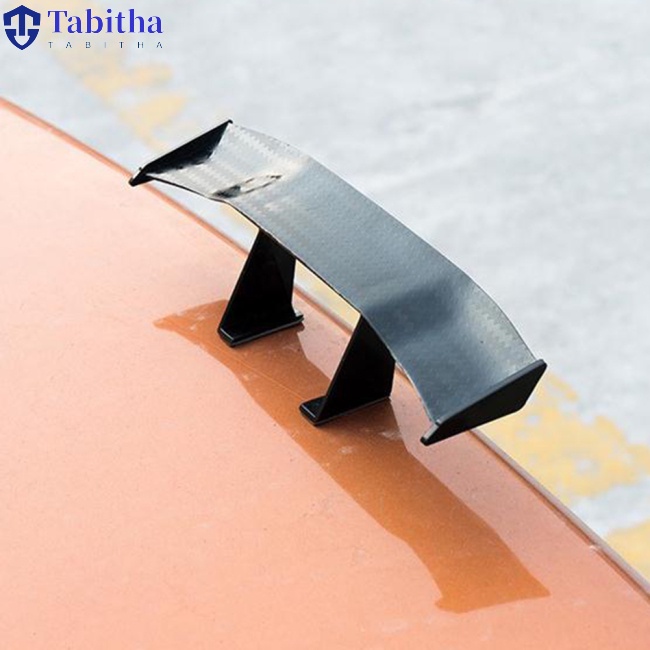 Phụ Kiện Cánh Đuôi Xe Hơi Bằng ABS Mini Màu Đen Thông Dụng