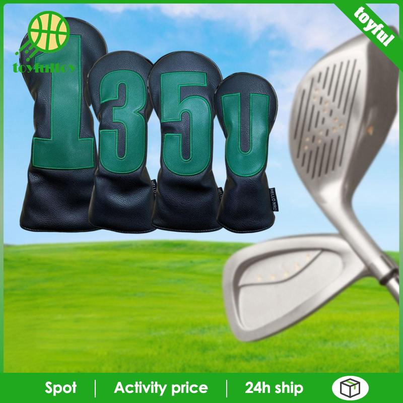 Set 4 Vỏ Bọc Đầu Gậy Đánh Golf Cho Nam Nữ