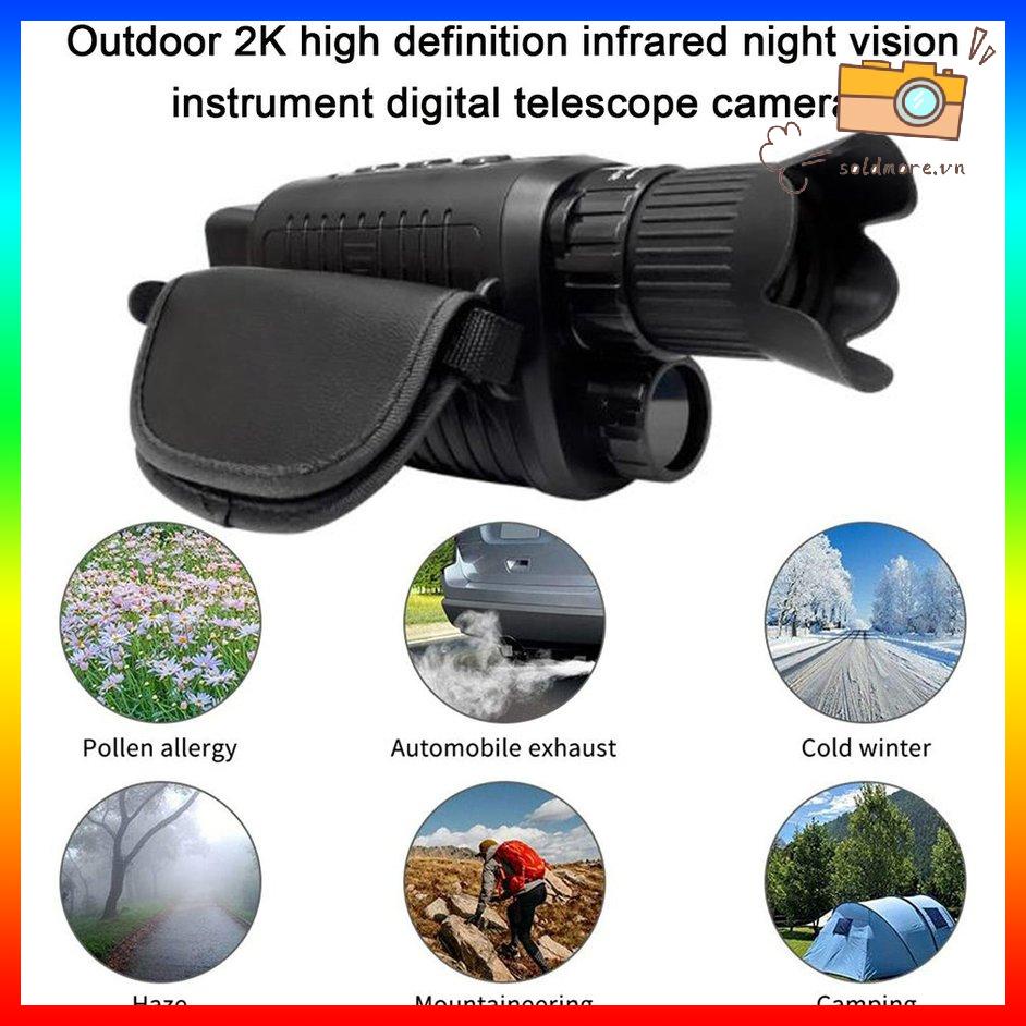 Kính thiên văn kỹ thuật số 2K Xem video ban đêm hồng ngoại Máy ảnh USB có thể sạc lại