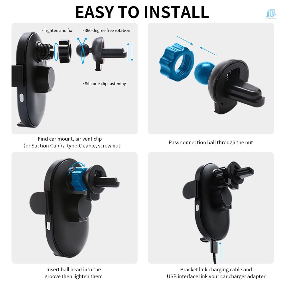 Giá Đỡ Sạc Điện Thoại Không Dây 15W 15W Cho Xe Hơi