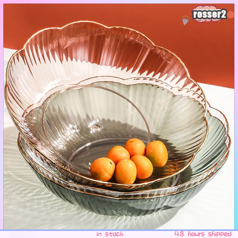 Đĩa Đựng Trái Cây Bằng Nhựa Pet Trong Suốt Đĩa Đựng Đồ Ăn Vặt Gia Dụng Họa Tiết Phnom Penh-Rosser2