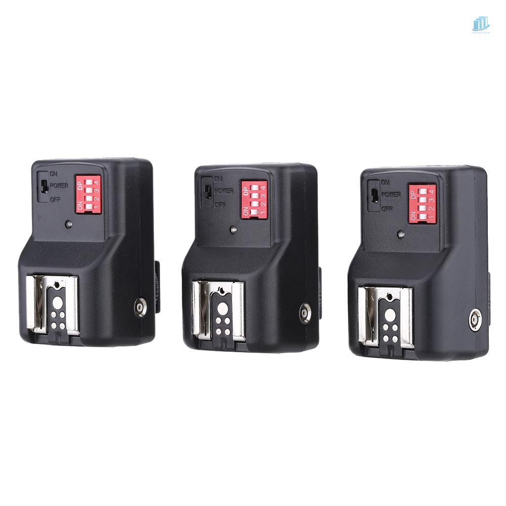 ANDOER Set 1 Bộ Kích Hoạt Đèn Flash Không Dây 16 Kênh + 3 Bộ Thu + 1 Dây Đồng Bộ Cho Pentax Olympus Sigma Sunpak Vivitar Neewer YOUNGNUO Speedlite